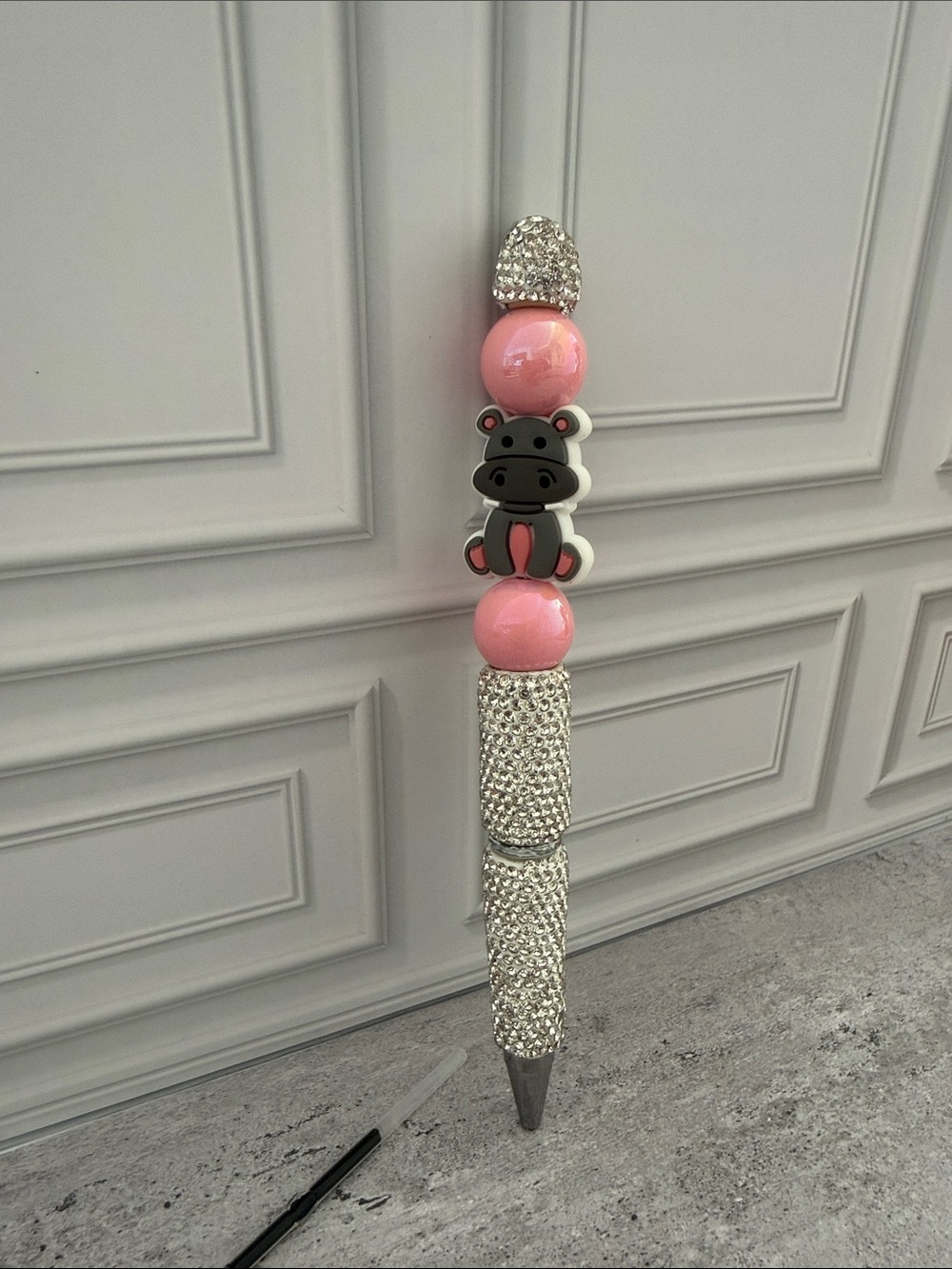 Pink Bling Hippo Pen Sparkle, Sass & Serious Cuteness! INK REFILL